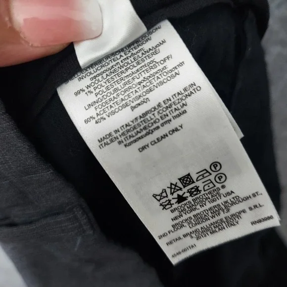 Brook Brothers Men Pants 38 1818 Regent Wool Trouser Plaid Straight Preppy - Picture 11 of 12